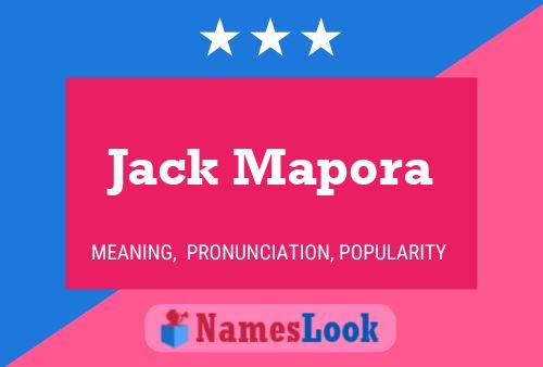 Jack Mapora Naam Poster