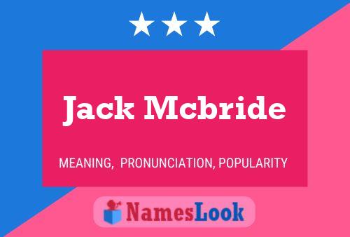 Jack Mcbride Naam Poster