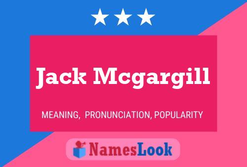 Jack Mcgargill Naam Poster