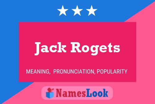 Jack Rogets Naam Poster