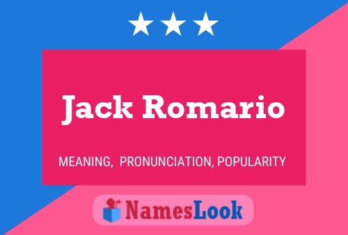 Jack Romario Naam Poster