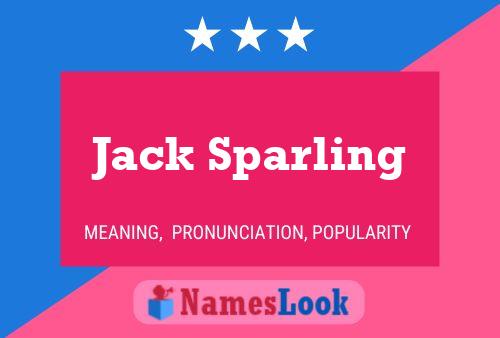 Jack Sparling Naam Poster