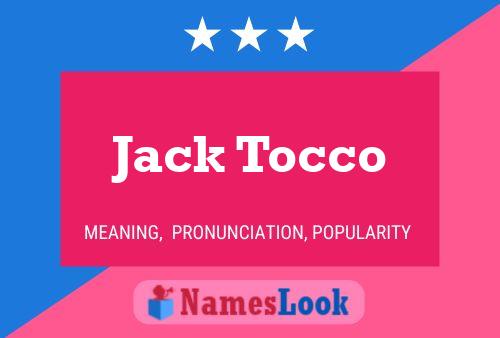 Jack Tocco Naam Poster