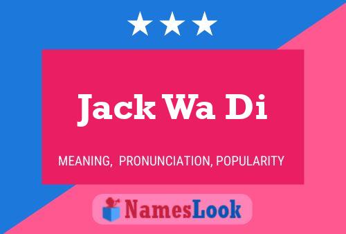 Jack Wa Di Naam Poster