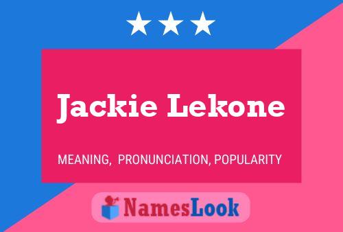 Jackie Lekone Naam Poster