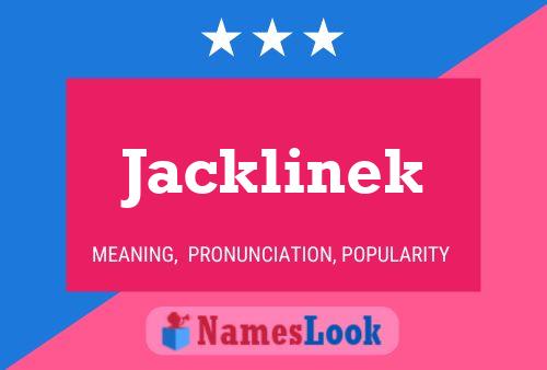 Jacklinek Naam Poster