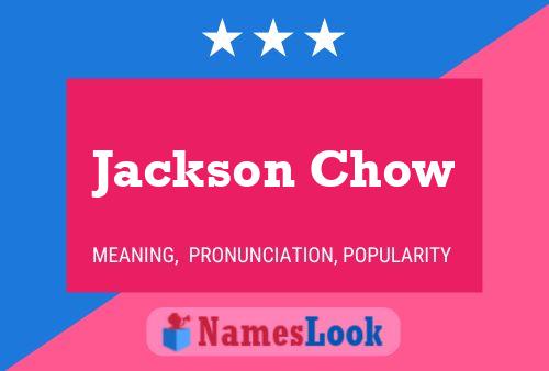 Jackson Chow Naam Poster