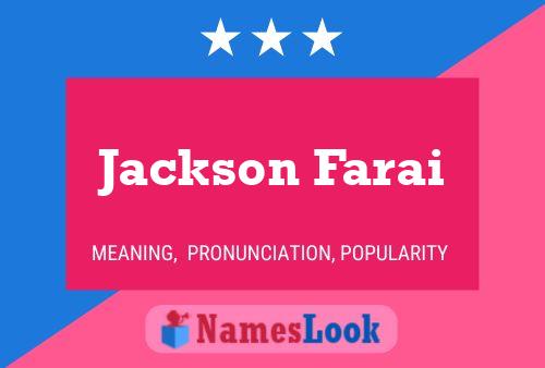 Jackson Farai Naam Poster