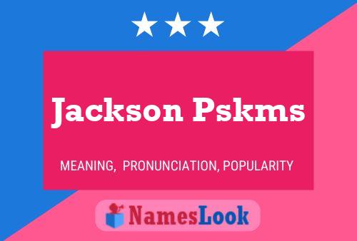 Jackson Pskms Naam Poster