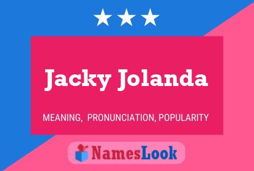 Jacky Jolanda Naam Poster