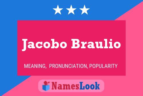 Jacobo Braulio Naam Poster