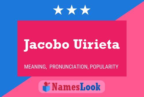 Jacobo Uirieta Naam Poster