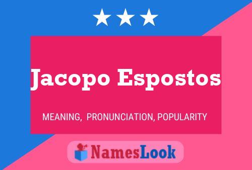 Jacopo Espostos Naam Poster