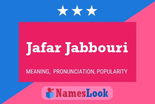 Jafar Jabbouri Naam Poster