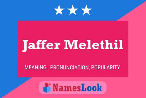 Jaffer Melethil Naam Poster