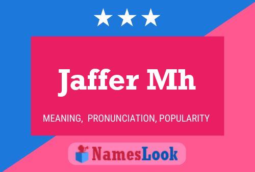 Jaffer Mh Naam Poster