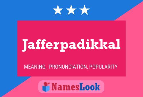 Jafferpadikkal Naam Poster