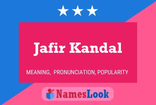 Jafir Kandal Naam Poster