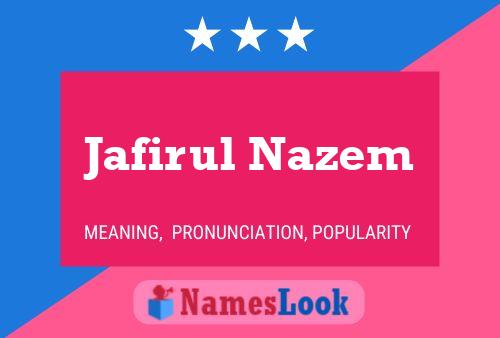 Jafirul Nazem Naam Poster