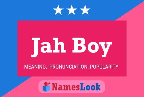 Jah Boy Naam Poster