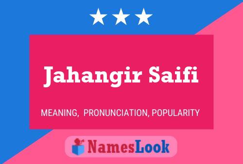 Jahangir Saifi Naam Poster