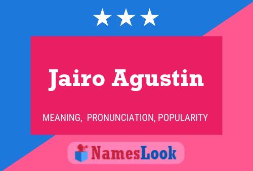 Jairo Agustin Naam Poster