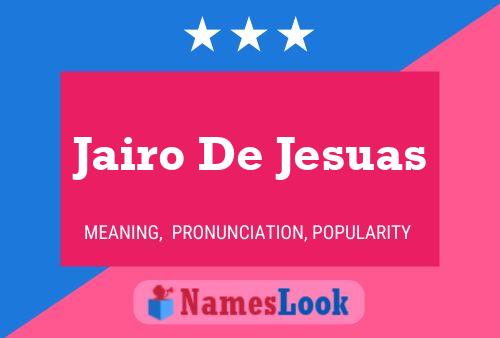 Jairo De Jesuas Naam Poster