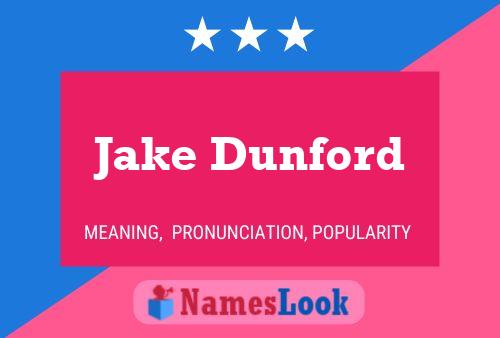 Jake Dunford Naam Poster