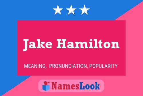 Jake Hamilton Naam Poster