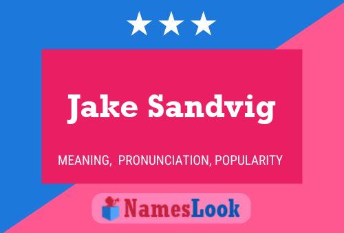 Jake Sandvig Naam Poster