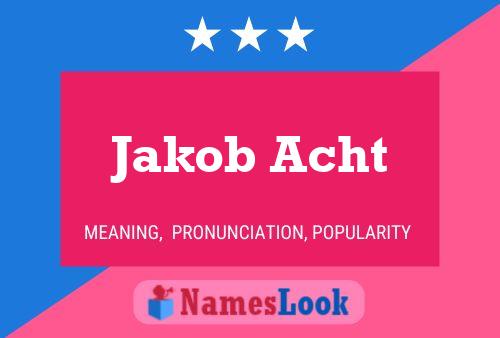 Jakob Acht Naam Poster