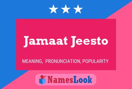 Jamaat Jeesto Naam Poster