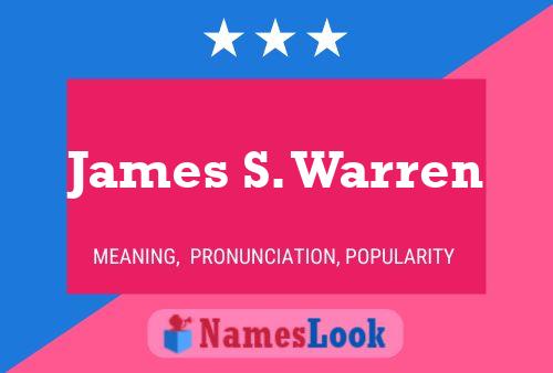 James S. Warren Naam Poster