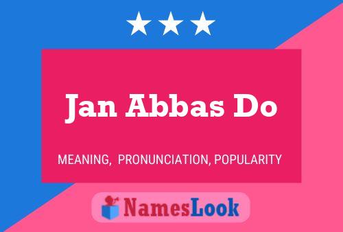 Jan Abbas Do Naam Poster