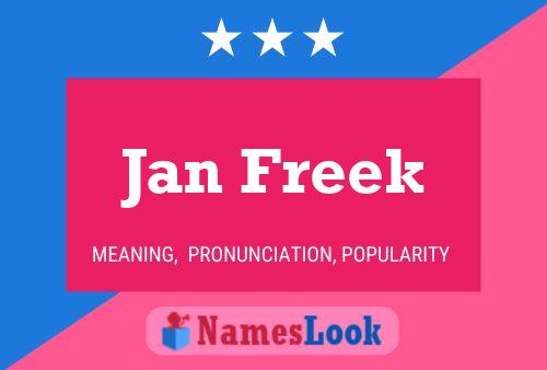 Jan Freek Naam Poster