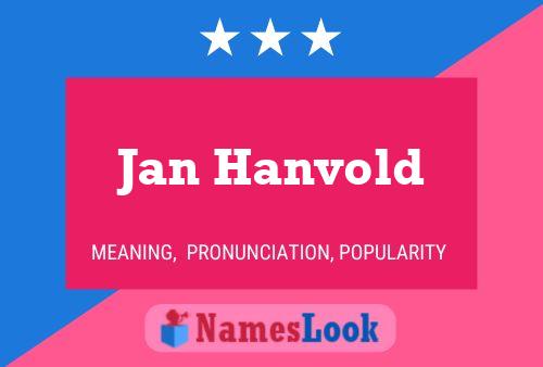 Jan Hanvold Naam Poster