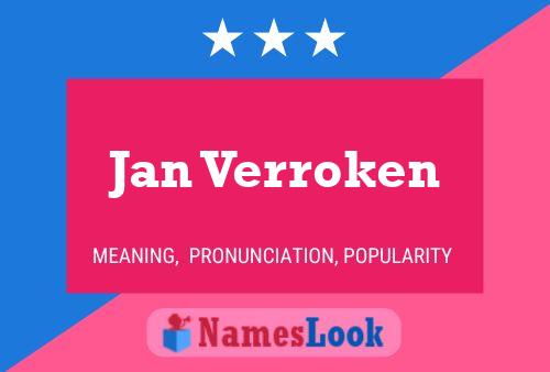 Jan Verroken Naam Poster