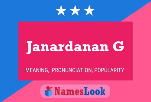 Janardanan G Naam Poster