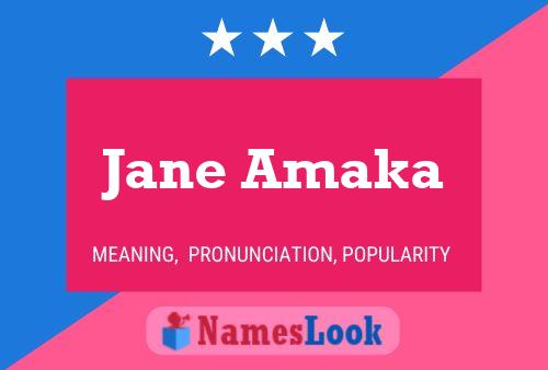 Jane Amaka Naam Poster