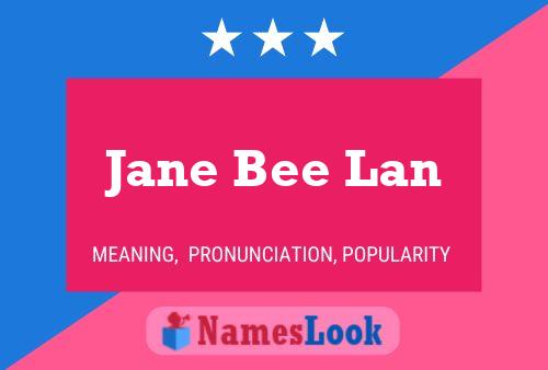 Jane Bee Lan Naam Poster