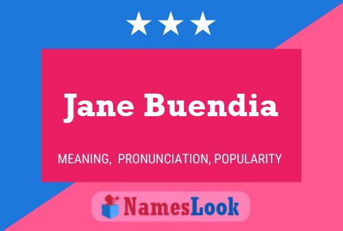 Jane Buendia Naam Poster