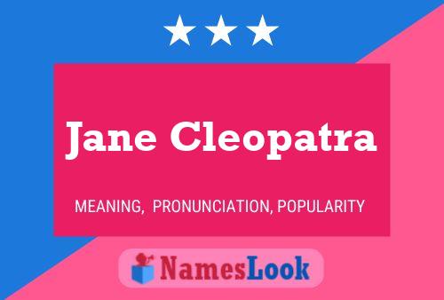 Jane Cleopatra Naam Poster