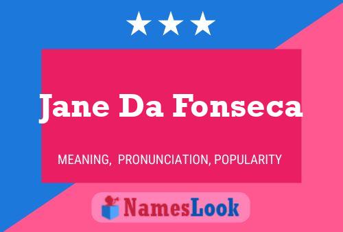 Jane Da Fonseca Naam Poster