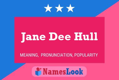 Jane Dee Hull Naam Poster