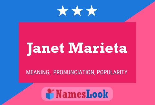 Janet Marieta Naam Poster