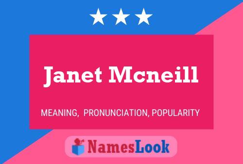 Janet Mcneill Naam Poster