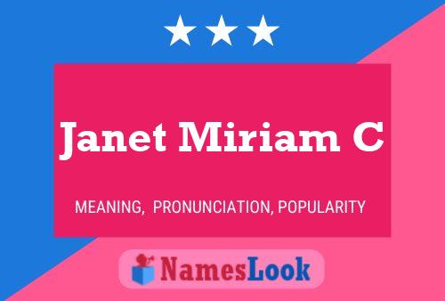 Janet Miriam C Naam Poster