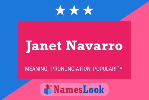 Janet Navarro Naam Poster