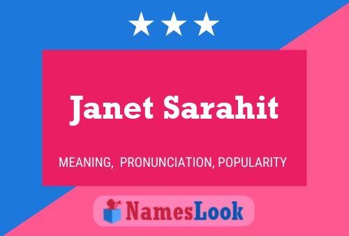 Janet Sarahit Naam Poster