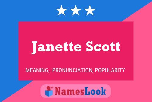 Janette Scott Naam Poster